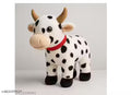 'Cute Cow Soft Toy For Kids With Black Spots'