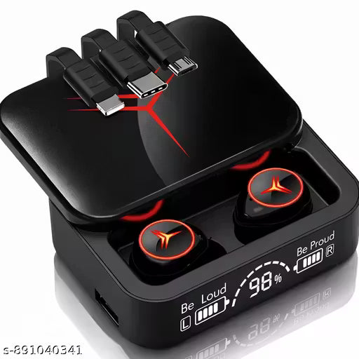 Premium High Quality Truly Wireless TWS Earbud, ANC Bluetooth Earbuds with Display, 30 Hrs Playtime with Fast Charging,
