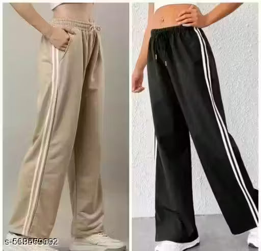 Trendy women's Contrast Ladies Lower Pack Of 2 Combo