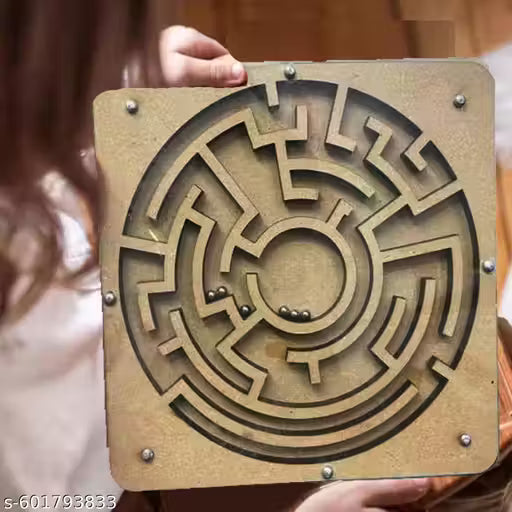 Engaging Mind Game Wooden Balancing Challenge Ball in a Maze Challenge Puzzle