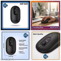 Soft Pink Silent Click Dual-Mode Wireless Mouse for MacBook Air and Pro (Pack of 1)