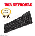 USB Wired Keyboard for PC Laptop | Full Size Ergonomic Keyboard | Smooth Typing & Plug and Play Keyboard for Office, Home & Study