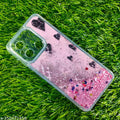 Poco C55 / Mi Redmi 12C Water Glitter Designer Mobile Cover & Cases Silicone For Girls (MobileLayer™)