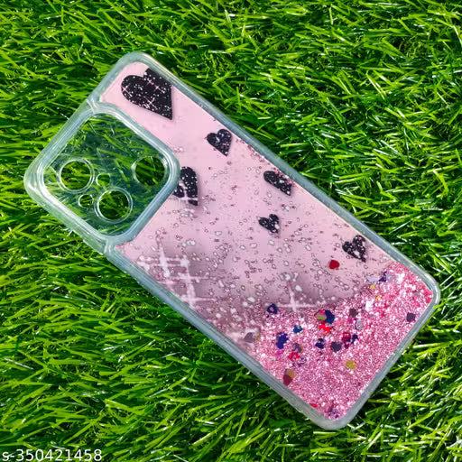 Poco C55 / Mi Redmi 12C Water Glitter Designer Mobile Cover & Cases Silicone For Girls (MobileLayer™)
