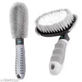 Cleaning Brushes (Pack of 2) Heavy-Duty Tire Brush and Alloy Brush for Deep Cleaning, Scratch-Free Detailing, and Long-Lasting Shine,