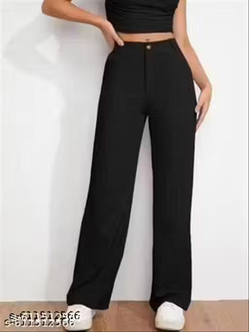 Women's straight fit trousers