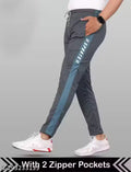 MALAKAR® Track Pants for Mens/Joggers for Men/Lower Lycra Blend with 2 Side Zipper Pockets for Gym, Exercise, Morning Walk, Sports Combo (Pack of 1)