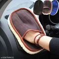 Premium Super Soft Scratch Proof Woolen Gloves For Car Glass And Body Cleaning - Pack of 1| Car detailing glove| Microfiber cleaning glove | Car interior cleaning glove | Multi-Purpose Gloves