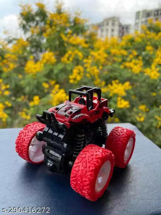 (Multi-Color) Monster Truck Toys for Kids Friction Powered Monster Truck Car Toy for Baby Push & Go Toys 4wd Monster Truck