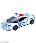Musical Car with Lights, Push & Go Powered, Music and Siren Sound Car Toy for Kids Toy Vehicle Playsets
