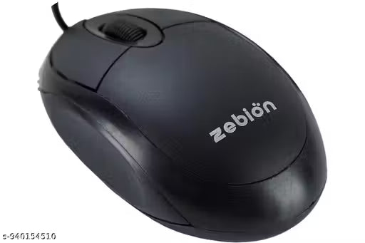 Elfin USB Mouse with Latest Optical Technology, 800 DPI Resolution, Ergonomic Design, Smooth Low-Friction Movements and Comfy Palm Fit