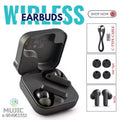 M10/M19/T12/ULTRABUDS/EARPODS TWS Bluetooth Earbuds Wireless Bluetooth 5.1 Stereo IPX7 Waterproof bluetooth Headset wireless earbuds ANC Earbuds which comes with 468 hour Battery Backup