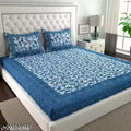 Pure cotton Double bedsheet with 2 pillow covers