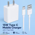 15W Charger Adapter with USB Type-C Cable for Android Mobile