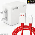 85 W SuperVOOC 6 A 85 Watt -VOOC, Dart, WARP, Dash Adapter with RED Type-C Cable Charging Adaptor TraveL