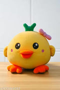 Yellow Chick Plush Toy with Bow – Soft & Cuddly Stuffed Animal