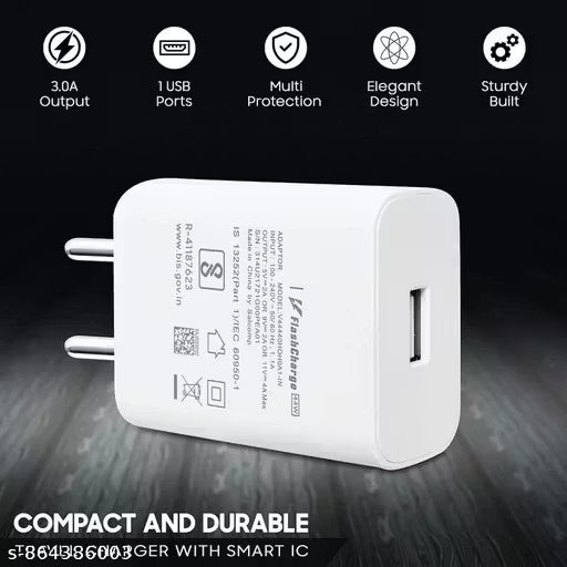 85W Fast Charger Adapter, High-speed Mobile Charging, Safe and Reliable with USB to Type C Cable