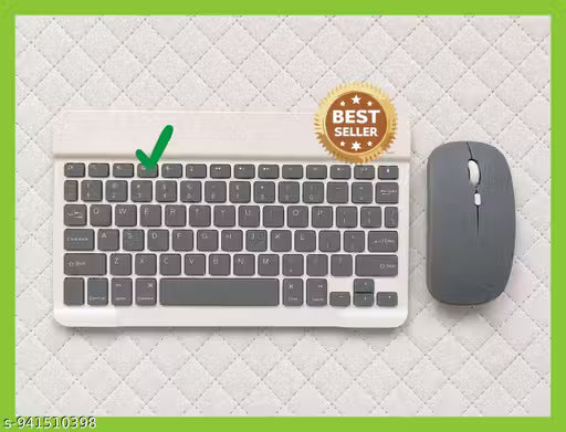 Wireless Keyboard Mouse Combo Rechargeable | Compact Slim Design with Adjustable DPI Mouse | Compatible with iPhone,