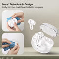 ONBIZ True Wireless Earbuds, 35+ Hrs of Playtime, ENC Technology, BT V5.3, Premium Design and Removable Cap for Cleaning Purpose
