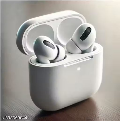Premium Bluetooth Earbuds with Wireless Charging Case, 3D Stereo, IPX5 Waterproof, Built-in Mic (White)