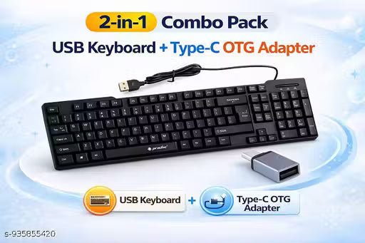 KEYBOARD AND TYPE C OTG COMBO SET
