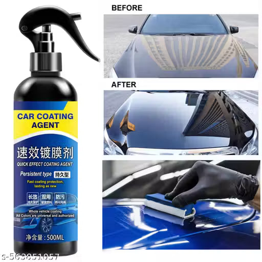 Liquid Car Polish & Protector – Long-Lasting Shine for Paint, Dashboard, Chrome, Leather, Tyres & Headlights 500ml