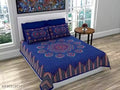Jaipuri Cotton Double Bed Sheet 2 Pillow Covers