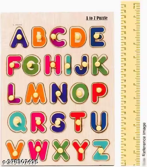 Woodzle Tray Game Magazine book Eduen Educational Creative learning A To Z English Alphabets Board Puzzle Baby learning toy
