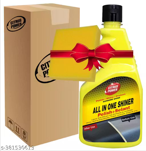 CITRUS POWER All In One Liquid Polish ,Car Polish , Dashboard Polish , Body Polish / Bike Polish , Interior Polish , High Gloss ,Long Lasting ,Spray Polish (500 ml)