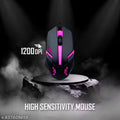 USB Wired Mouse RGB Light, with 1200 DPI, USB Plug & Play, Center Scroll Click, Ergonomic Design
