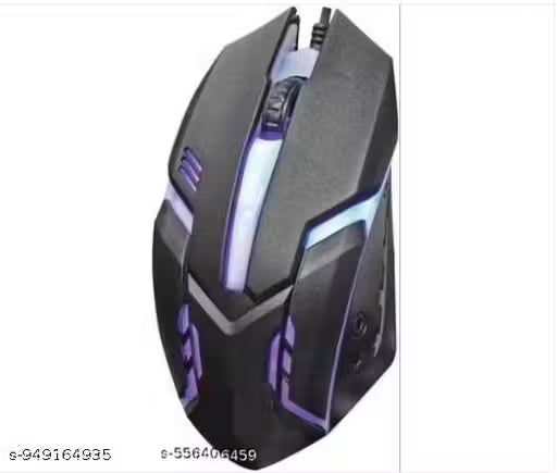 VYAR Laptop/Computer Mouse, USB Mouse, 7 RGB Breathing Colors Wired Optical Gaming Mouse (USB 2.0, Black)