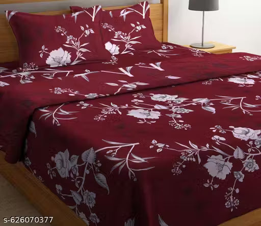 All Round Fitted Elastic Bedsheets with 2 Pillow Covers Single Fitted bedsheet with 1 pillow cover