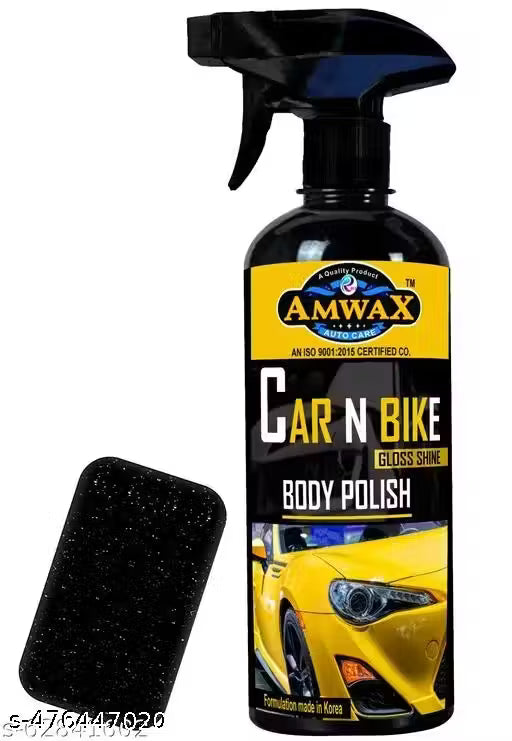Amwax Car and Bike Body Polish / Car Polish / Bike Polish / Spray / Gloss Shine / universal / multipurpose (500ml)