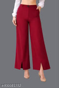 Maroon front cut formal apnt for woman