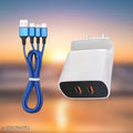 20 WATT 3.4 A Wall Charger for Mobile with Detachable Cable (Red, Cable Included)