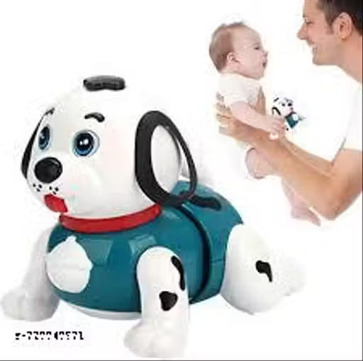 Interactive Crawling Dog Toy for Babies – Musical Puppy with LED Lights & Fun Sounds | Moving Pet Toy for Toddlers (Multicolor)