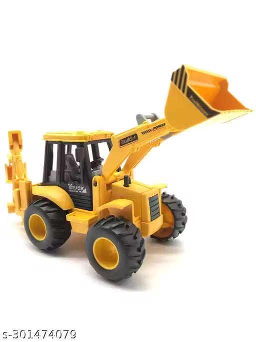 MIHAR Exclusive Construction Series Set of Construction Vehicles Friction Power Wheels Toys for 3+ Year Old Boys|Kids - 2 in 1