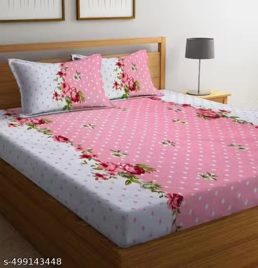 Shiv_enterprises special Cotton Double bedsheet set with 2 Matching pillow Covers