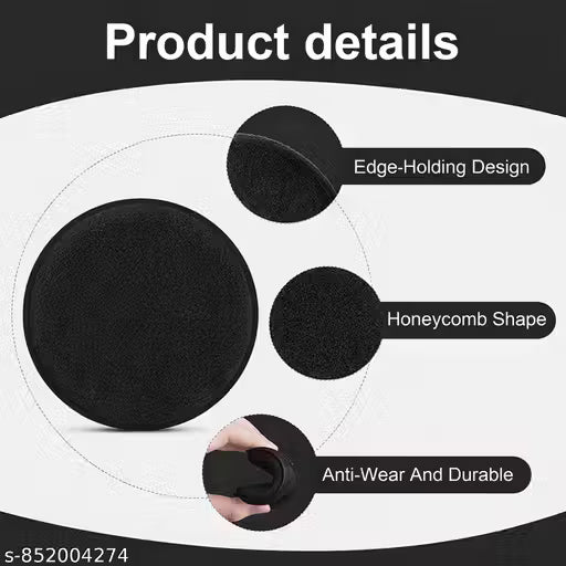 Car Polish Sponge Multipurpose Car Foam Wax Applicator Polish Pad Soft Car Clean Wax Sponge Used for Detailing Polish for Bike and Car Dashboard Round Pads - Pack of (8)