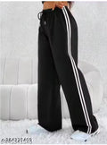 @100@Trendy White Patti Trouser