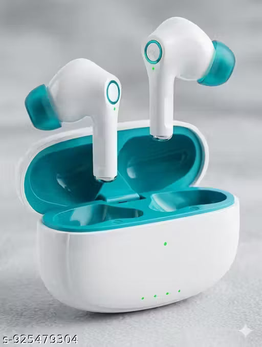 Buds AI ENC, 100 Hours Plaback with Fast Charging and Low Latency Gaming Bluetooth (Aurora White, True Wireless)