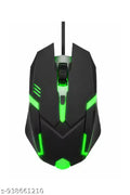 Wired Optical Gaming Mouse | 2400 DPI Sensor | 4 Durable Buttons | Multicolour Backlight Black