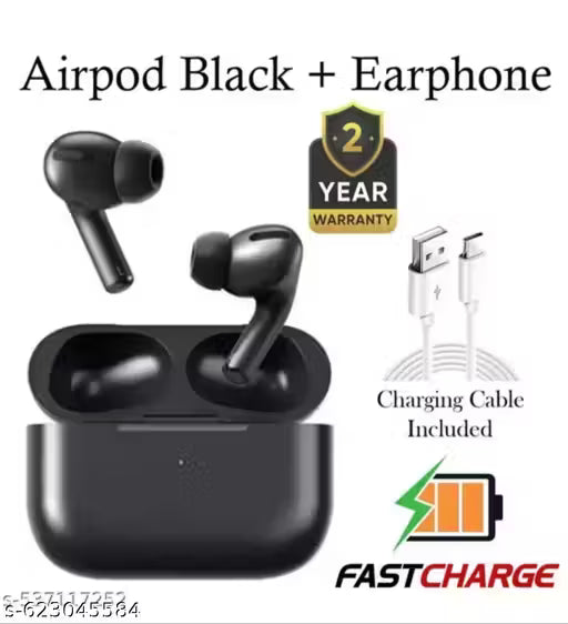 Airpods Pro TWS Mini Bluetooth Earbuds | Stylish Design, Limited Edition Black Model