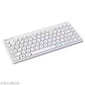 Portronics Bubble Multimedia Wireless Keyboard 2.4 GHz & Bluetooth 5.0 Connectivity, Noiseless Experience,