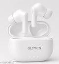 Wireless Bluetooth Earbuds with Charging Case | White TWS Earphones | Deep Bass, HD Sound | Fast Charging, Noise Isolation, Long Battery Backup