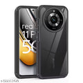 Defendify Back Cover for Realme 11 Pro Plus 5G, Realme 11 Pro Plus - Black| Transparent Acrylic| ShockProof|Camera Bump Protection