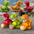 NAME: TOYHEELS TM Press N aGo Dino is a colorful press-and-ago dinosaur toy set that zooms forward when kids press its head,