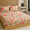 7D All Around Fitted (Elastic) Cotton Double Bedsheet With 2 Pillow Covers and Single Bedsheet with 1 Pillow Cover