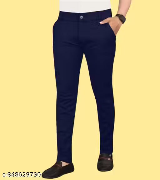 New stylish track pants for mens 2 way lycra fabric