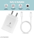 45W USB-C PD Super Fast Charger with Cable | Compatible for Samsung, Google Pixel, OnePlus, iPhone 15, Realme, Redmi, Vivo, Oppo Smartphones.